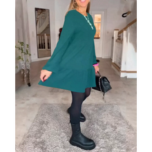 Load image into Gallery viewer, Vicky - Einfaches Langärmeliges Kleid