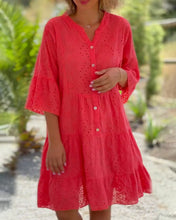 Load image into Gallery viewer, Galadriel - Fließendes Sommerkleid aus Baumwollmischung