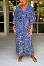 Load image into Gallery viewer, Anelou - Leopard V-Ausschnitt Lässiges Kleid