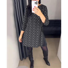 Load image into Gallery viewer, Eleonora - Bedrucktes Kleid mit Rundem Kragen