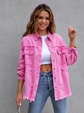 Load image into Gallery viewer, Amara - Distressed Denim Overshirt