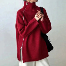 Load image into Gallery viewer, Karina - Roter Baumwollpullover