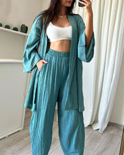 Load image into Gallery viewer, Melissa - Sommer Zweiteiliges Set mit Strickjacke