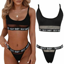 Load image into Gallery viewer, Olivia - Sexy durchbrochene Buchstaben geteilter Bikini