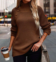 Load image into Gallery viewer, Pia - eleganter Pullover mit Knöpfen