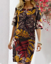 Load image into Gallery viewer, Eveth - Blumenkleid mit halben Ärmeln