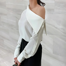 Load image into Gallery viewer, Lenka - Elegante schulterfreie Bluse mit langen Ärmeln