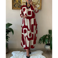 Load image into Gallery viewer, Claire - Kleid mit Langen Ärmeln und Druck