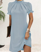 Load image into Gallery viewer, Gina - Knielanges Kleid mit Laternenärmeln