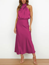 Load image into Gallery viewer, Mila - Fleck Seide Damen Kleid