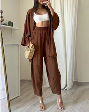Load image into Gallery viewer, Melissa - Sommer Zweiteiliges Set mit Strickjacke