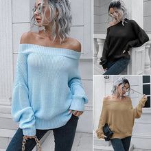 Load image into Gallery viewer, Jamie - Off-Shoulder-Strickpullover
