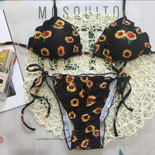 Load image into Gallery viewer, Odette - Stilvoller Sonnenblumen-Bikini