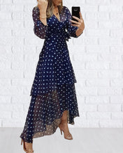 Load image into Gallery viewer, Leni - Langärmliges Kleid mit Punktedruck