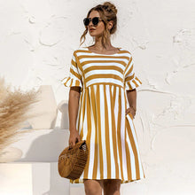 Load image into Gallery viewer, Ava - Gestreiftes Sommer Kleid