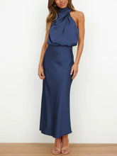 Load image into Gallery viewer, Mila - Fleck Seide Damen Kleid