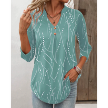 Load image into Gallery viewer, Ulrika - Elegantes Damen-Knopf V-Ringed Top