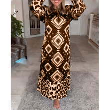 Load image into Gallery viewer, Amalia - Geometrisches Langarmkleid für Damen