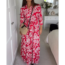 Load image into Gallery viewer, Jessable - Florales Sommer Maxikleid