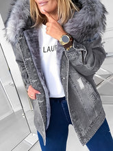 Load image into Gallery viewer, Lenka - Laurel Jeansjacke mit Pelz