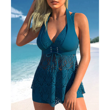 Load image into Gallery viewer, Bonney - Tankini-Anzug mit eingenähter Spitze