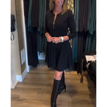 Load image into Gallery viewer, Bea - Einfarbiges elegantes Kleid mit Reißverschluss
