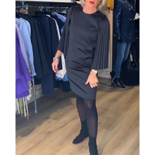 Load image into Gallery viewer, Ariana - Damen-Rundhals-Kleid mit Glockenärmeln