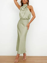 Load image into Gallery viewer, Mila - Fleck Seide Damen Kleid