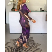 Load image into Gallery viewer, Cristina - Frauen Bodycon Wickelkleid mit V-Ausschnitt