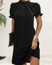 Load image into Gallery viewer, Gina - Knielanges Kleid mit Laternenärmeln