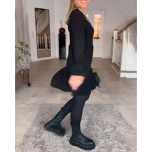 Load image into Gallery viewer, Vicky - Einfaches Langärmeliges Kleid