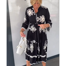 Load image into Gallery viewer, Yza Mae - Geblümtes Kleid mit 3/4 Ärmeln