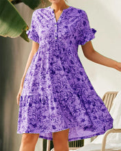 Load image into Gallery viewer, Henrietta - Schmal geschnittenes Kleid mit Rosendruck
