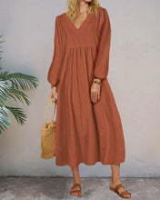 Load image into Gallery viewer, Lily - Sommer Einfarbiges Kleid