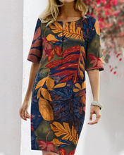 Load image into Gallery viewer, Eveth - Blumenkleid mit halben Ärmeln