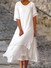 Load image into Gallery viewer, Ava - Schicke Eleganz Blockschlitzkleid
