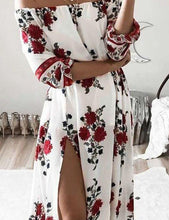 Load image into Gallery viewer, Myra - Geschlitztes Kleid mit Blumenmuster