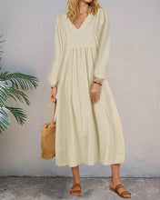 Load image into Gallery viewer, Lily - Sommer Einfarbiges Kleid