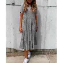 Load image into Gallery viewer, Kicey - Kleid mit kurzem Ärmel und Blumendruck