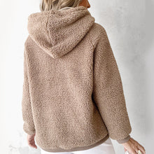 Load image into Gallery viewer, Shiela - Teddy-Hoodie mit Kängurutasche &amp; Kordelzug