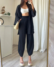 Load image into Gallery viewer, Melissa - Sommer Zweiteiliges Set mit Strickjacke