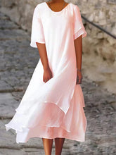 Load image into Gallery viewer, Ava - Schicke Eleganz Blockschlitzkleid