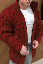 Load image into Gallery viewer, Ziri - Strickjacke Männlicher Strickmantel