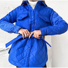 Load image into Gallery viewer, Nikki - Damen Steppjacke Trenchcoat Saisonwechsel