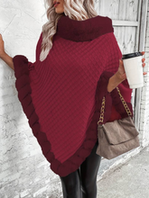 Load image into Gallery viewer, Remma - Eleganter Poncho mit Pelzbesatz
