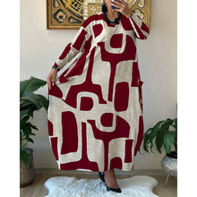 Load image into Gallery viewer, Claire - Kleid mit Langen Ärmeln und Druck
