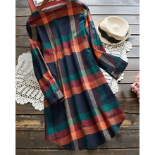 Load image into Gallery viewer, Delia - Kariertes Sommer Midikleid