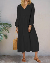 Load image into Gallery viewer, Lily - Sommer Einfarbiges Kleid