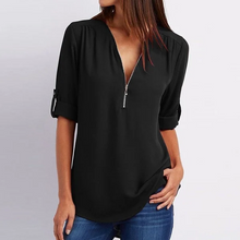Load image into Gallery viewer, Chaira - Elegante V-Ausschnitt Bluse