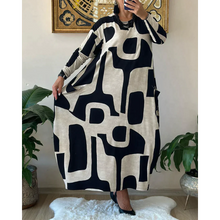 Load image into Gallery viewer, Claire - Kleid mit Langen Ärmeln und Druck